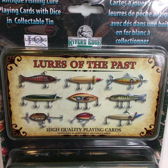 Rivers Edge Playing Cards And Dice Lures Of The Past Antique Lure Pictures New - Picture 3 of 12